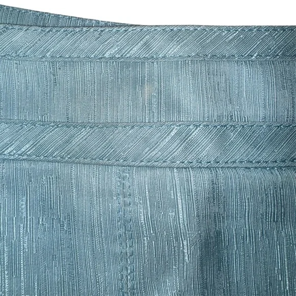 Luca Luca 100% Silk Pleated A-Line Skirt Light Blue Size 42 (Italian Size) - Picture 10 of 10